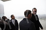 The President of Serbia Aleksandar Vucic and the President of the company 