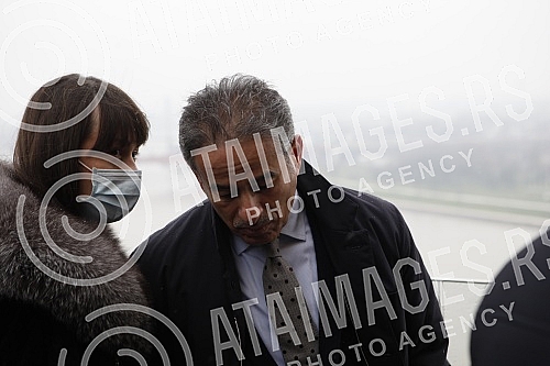 The President of Serbia Aleksandar Vucic and the President of the company 