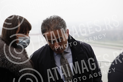 The President of Serbia Aleksandar Vucic and the President of the company 