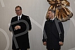 The President of Serbia Aleksandar Vucic and the President of the company 