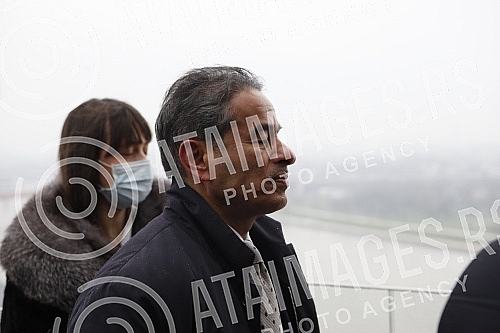 The President of Serbia Aleksandar Vucic and the President of the company 