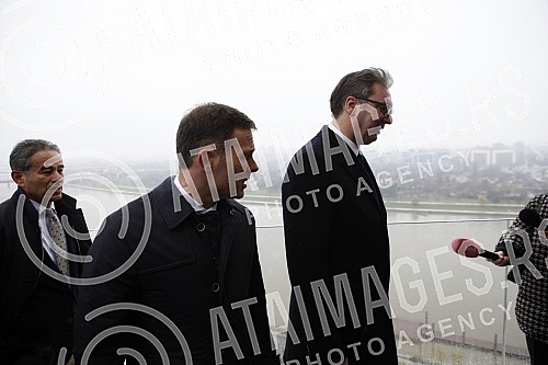 The President of Serbia Aleksandar Vucic and the President of the company 