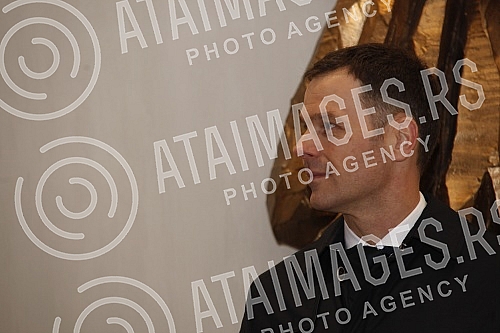 The President of Serbia Aleksandar Vucic and the President of the company 