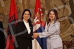 The Minister of Trade, Tourism and Telecommunications Tatjana Matic met with the Minister of Tourism and Environment of the Republic of Albania, Mirela Kumbaro Furxhi, and they discussed improving cooperation and harmonizing promotional activities be