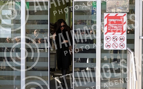 Svetlana Raznatovic - Ceca in front of the High Court in Belgrade after hearing.Svetlana Raznatovic - Ceca ispred Viseg suda u Beogradu posle saslusanja.