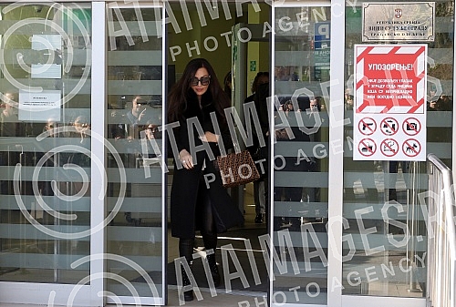 Svetlana Raznatovic - Ceca in front of the High Court in Belgrade after hearing.Svetlana Raznatovic - Ceca ispred Viseg suda u Beogradu posle saslusanja.