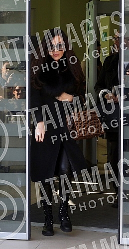 Svetlana Raznatovic - Ceca in front of the High Court in Belgrade after hearing.Svetlana Raznatovic - Ceca ispred Viseg suda u Beogradu posle saslusanja.