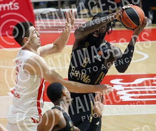 The match of the 16th round of the Turkish Airlines Euroleague between KK Crvena zvezda mts and FC Bayern Munich was played in the Aleksandar Nikolic Hall.Utakmica 16. kola Turkish Airlines Evrolige izmedju KK Crvena zvezda mts i FC Bajern Minhen o