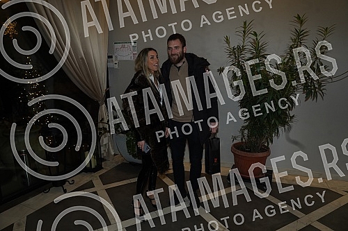 Singer Katarina Grujic and football player Marko Gobeljic became the parents of daughter Katja yesterday, and on that happy occasion, a celebration was held tonight at the Topciderac restaurant.