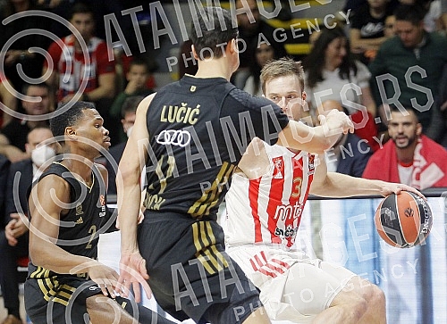 The match of the 16th round of the Turkish Airlines Euroleague between KK Crvena zvezda mts and FC Bayern Munich was played in the Aleksandar Nikolic Hall.Utakmica 16. kola Turkish Airlines Evrolige izmedju KK Crvena zvezda mts i FC Bajern Minhen o