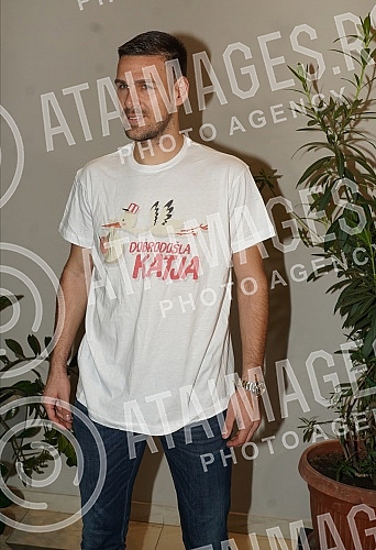 Singer Katarina Grujic and football player Marko Gobeljic became the parents of daughter Katja yesterday, and on that happy occasion, a celebration was held tonight at the Topciderac restaurant.