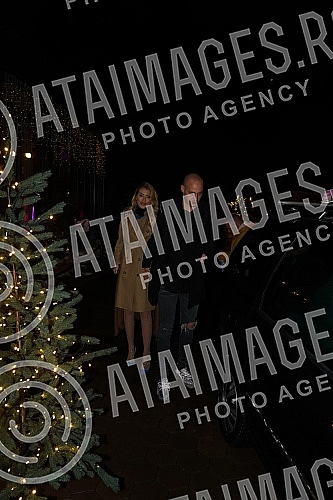 Singer Katarina Grujic and football player Marko Gobeljic became the parents of daughter Katja yesterday, and on that happy occasion, a celebration was held tonight at the Topciderac restaurant.