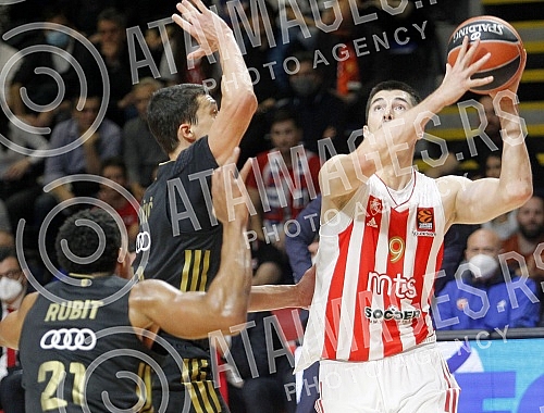 The match of the 16th round of the Turkish Airlines Euroleague between KK Crvena zvezda mts and FC Bayern Munich was played in the Aleksandar Nikolic Hall.Utakmica 16. kola Turkish Airlines Evrolige izmedju KK Crvena zvezda mts i FC Bajern Minhen o