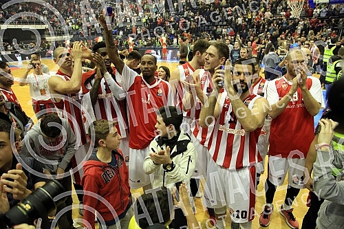 Utakmica 7. kola grupe `A`, TOP 16 faze Evrolige (Euroleague, TOP 16, Round 7, group A) odigrana u Hali Pionir izmedju KK Crvena zvezda Telekom i KK Cedevita Zagreb.