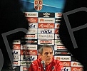 Press Conference and Training of the Austrian national football team (Osterreichische Team) held at the stadium 