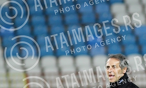 Press Conference and Training of the Austrian national football team (Osterreichische Team) held at the stadium 