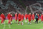 Press Conference and Training of the Austrian national football team (Osterreichische Team) held at the stadium 