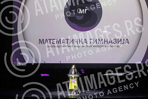 A ceremonial academy was held in Kombank Hall on the occasion of the 55th anniversary of the Mathematical Gymnasium.U Kombank dvorani odrzana svecana akademija povodom 55 godina rada Matematicke gimnazije. 