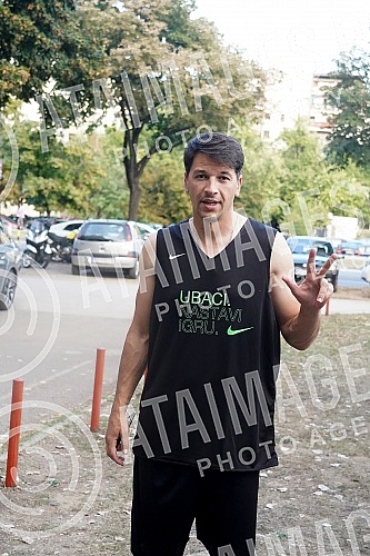 Grand opening of the terrain made of 20,000 recycled sneakers in Block 70.Svecano otvaranje terena napravljenog od 20.000 recikliranih patika u Bloku 70.