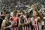 Serbian basketball League (KLS) playoffs final, 4th game, between KK Crvena Zvezda Telekom and KK Partizan NIS played at Aleksandar Nikolic sports hall.Cetvrta utakmica finala plej ofa Kosarkaske Lige Srbije (KLS) izmedju kosarkasa Crvene zvezde Tel