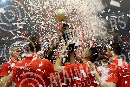 Serbian basketball League (KLS) playoffs final, 4th game, between KK Crvena Zvezda Telekom and KK Partizan NIS played at Aleksandar Nikolic sports hall.Cetvrta utakmica finala plej ofa Kosarkaske Lige Srbije (KLS) izmedju kosarkasa Crvene zvezde Tel