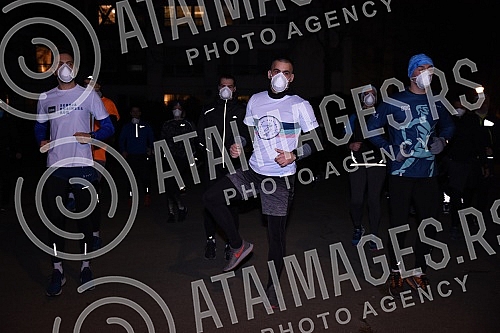 Public training SMOG JOG Belgrade: Running under the masks held organized by the Belgrade Racing Club and the site trcanje.rs.Odrzan javni trening  SMOG JOG Beograd: Trcanje pod maskama u organizaciji  Beogradskog trkackog kluba i sajta trcanje.rs.