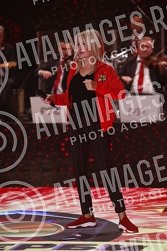 In the RTS studio in Kosutnjak, the recording of a new music sou program, the Music Derby show, has started, as a sign of support for our national team, which is going to Qatar for the football championship.U studiju RTS na Kosutnjaku pocelo je sni