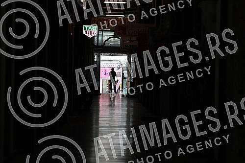 View of Belgrade during the first day of the weekend in which, according to the decision of the Government of Serbia from Friday at 21.00 to Monday at 06.00 in Serbia can only work grocery stores, some service activities (tailor, glass cutter, carpen