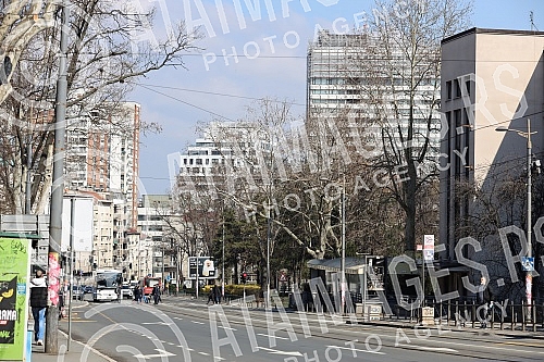 View of Belgrade during the first day of the weekend in which, according to the decision of the Government of Serbia from Friday at 21.00 to Monday at 06.00 in Serbia can only work grocery stores, some service activities (tailor, glass cutter, carpen