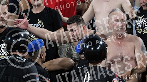 UEFA Champions League qualification match between FK Crvena Zvezda and FC Spartak Trnava held at Rajko Mitic stadium. Utakmica kvalifikacija Lige Sampiona izmedju FK Crvena Zvezda i FK Spartak Trnava odigrana na stadionu Rajko Mitic. 