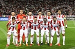 UEFA Champions League qualification match between FK Crvena Zvezda and FC Spartak Trnava held at Rajko Mitic stadium. Utakmica kvalifikacija Lige Sampiona izmedju FK Crvena Zvezda i FK Spartak Trnava odigrana na stadionu Rajko Mitic. 