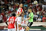 UEFA Champions League qualification match between FK Crvena Zvezda and FC Spartak Trnava held at Rajko Mitic stadium. Utakmica kvalifikacija Lige Sampiona izmedju FK Crvena Zvezda i FK Spartak Trnava odigrana na stadionu Rajko Mitic. 