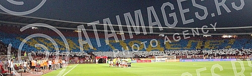 UEFA Champions League qualification match between FK Crvena Zvezda and FC Spartak Trnava held at Rajko Mitic stadium. Utakmica kvalifikacija Lige Sampiona izmedju FK Crvena Zvezda i FK Spartak Trnava odigrana na stadionu Rajko Mitic. 