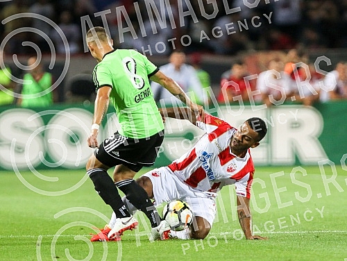UEFA Champions League qualification match between FK Crvena Zvezda and FC Spartak Trnava held at Rajko Mitic stadium. Utakmica kvalifikacija Lige Sampiona izmedju FK Crvena Zvezda i FK Spartak Trnava odigrana na stadionu Rajko Mitic. 