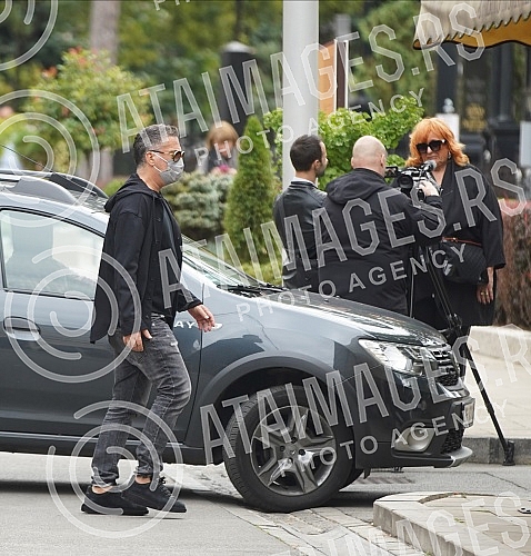 Funeral of songwriter and hitmaker Marina Tucakovic at the New Cemetery.Sahrana tekstopisaca i hitmejkerke Marine Tucakovic na Novom groblju.