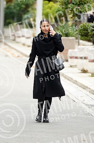 Funeral of songwriter and hitmaker Marina Tucakovic at the New Cemetery.Sahrana tekstopisaca i hitmejkerke Marine Tucakovic na Novom groblju.