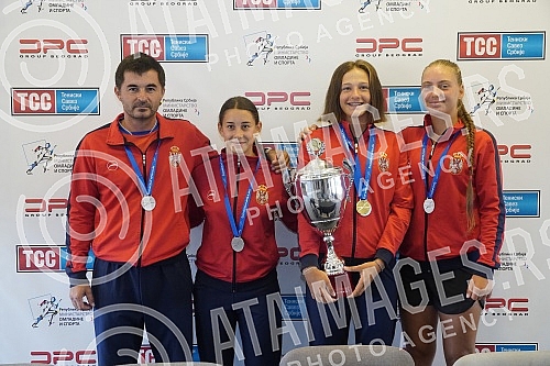 Press conference on the occasion of the great success of the Serbian women's national team in the under-16 competition at the European Team Championship, where they won a silver medal, as well as the success of Mia Ristic, who won the gold medal (und