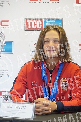 Press conference on the occasion of the great success of the Serbian women's national team in the under-16 competition at the European Team Championship, where they won a silver medal, as well as the success of Mia Ristic, who won the gold medal (und