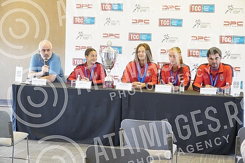 Press conference on the occasion of the great success of the Serbian women's national team in the under-16 competition at the European Team Championship, where they won a silver medal, as well as the success of Mia Ristic, who won the gold medal (und