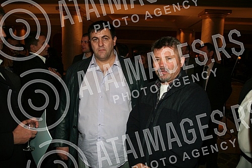 The ceremony at the Hyatt Hotel, at which President of the Olympic Committee of Serbia Vlade Divac signed an official invitation to participate in the London Games. Svecanost u hotelu 