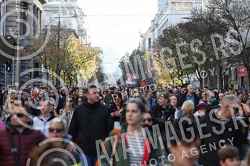 Several thousand citizens gathered for the fifth protest 