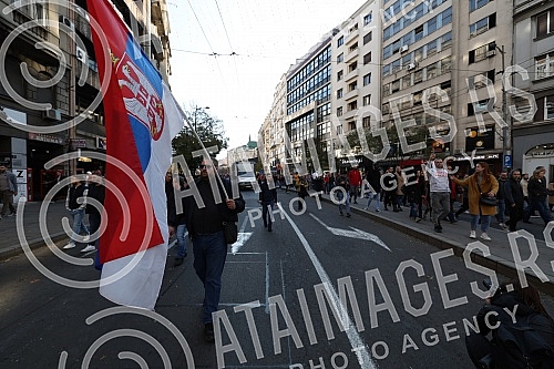 Several thousand citizens gathered for the fifth protest 
