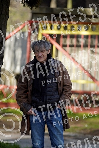 Recording of a TV show about Predrag Miki Manojlovic on Kosutnjak.Snimanje TV emisije o Predragu Mikiju Manojlovicu na Kosutnjaku