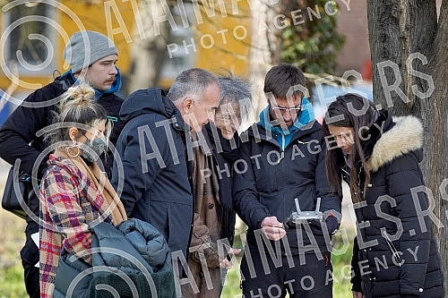Recording of a TV show about Predrag Miki Manojlovic on Kosutnjak.Snimanje TV emisije o Predragu Mikiju Manojlovicu na Kosutnjaku