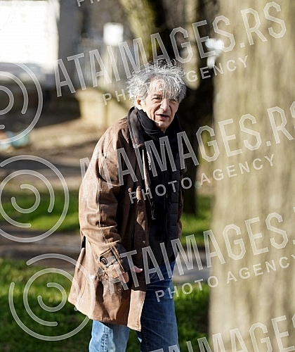 Recording of a TV show about Predrag Miki Manojlovic on Kosutnjak.Snimanje TV emisije o Predragu Mikiju Manojlovicu na Kosutnjaku
