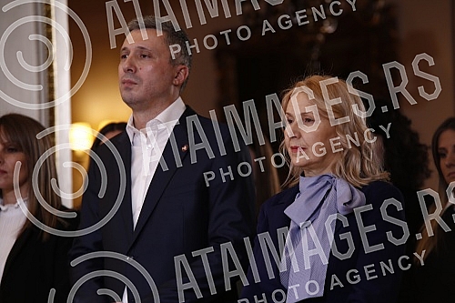 The ceremony on the occasion of the official start of the campaign of the Serbian Movement Dveri and the Patriotic Bloc and Savindan - the celebration of the Serbian Movement Dveri was held at the Aero Club.Svecanost povodom zvanicnog pocetka kampa