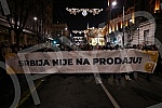 In front of the Presidency, a protest is being held against the excavation of lithium and pine on the territory of the whole of Serbia, under the name 