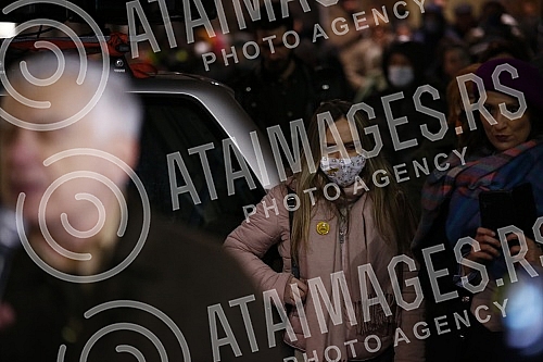 In front of the Presidency, a protest is being held against the excavation of lithium and pine on the territory of the whole of Serbia, under the name 