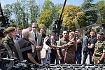 The President of the Republic of Serbia, Aleksandar Vucic, attended the display of newly produced weapons and military equipment from the domestic special-purpose industry for the needs of the units of the Serbian Armed Forces at the Military Academy