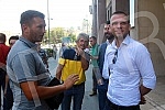 In front of the building of the City Administration, a press conference was held for the councilor group United in the Assembly of Belgrade.Ispred zgrade Gradske uprave odrzana je konferencija za medije odbornicke grupe Ujedinjeni u Skupstini Beogr